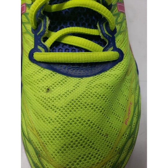 Asics Women's Gel-Nimbus 18 Running Shoes Neon Yellow Multi Color T650N Size 9 - Picture 6 of 9